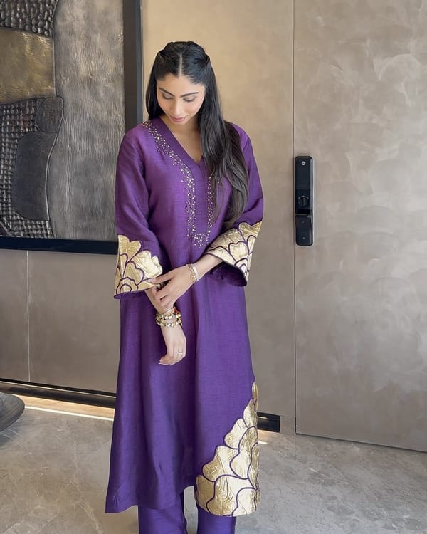 Hoor Co-ord Set Purple — Rivoshia