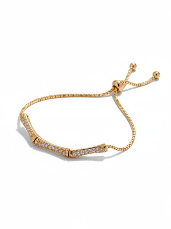 Atmospheric Golden Bamboo Bracelet — Cao Jewellery
