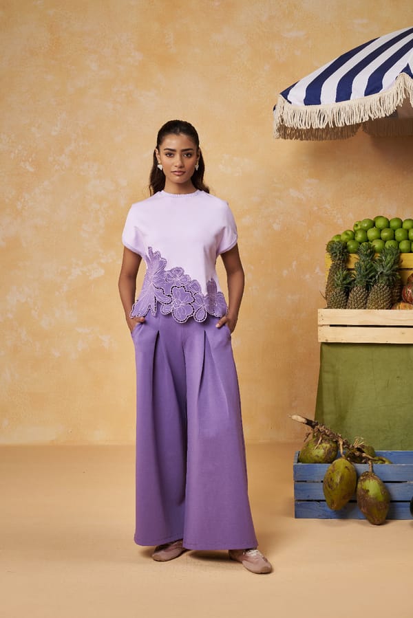 Amethyst Appliqu� Co-ord Set — Muvazo