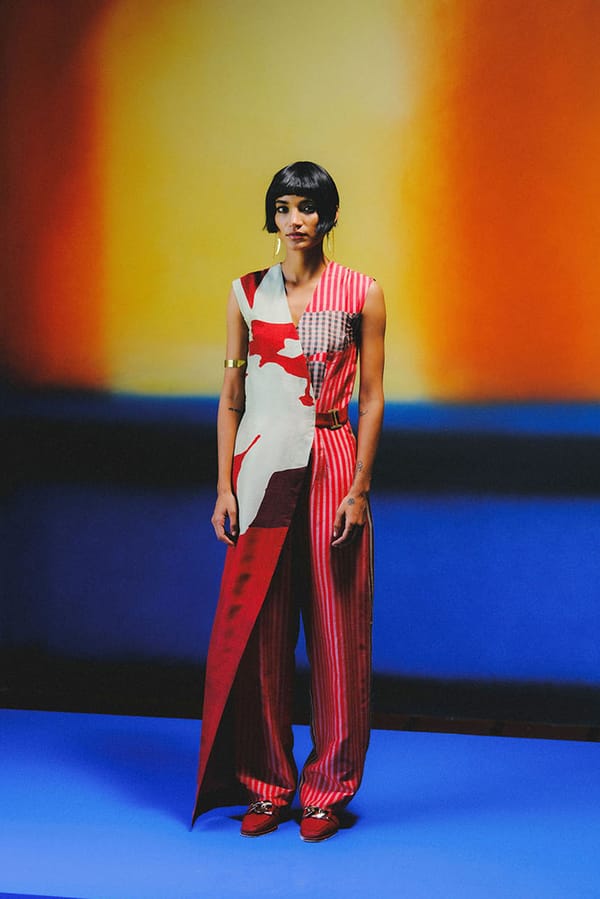 Floro Deep Red & Maroon Jumpsuit — CLOS