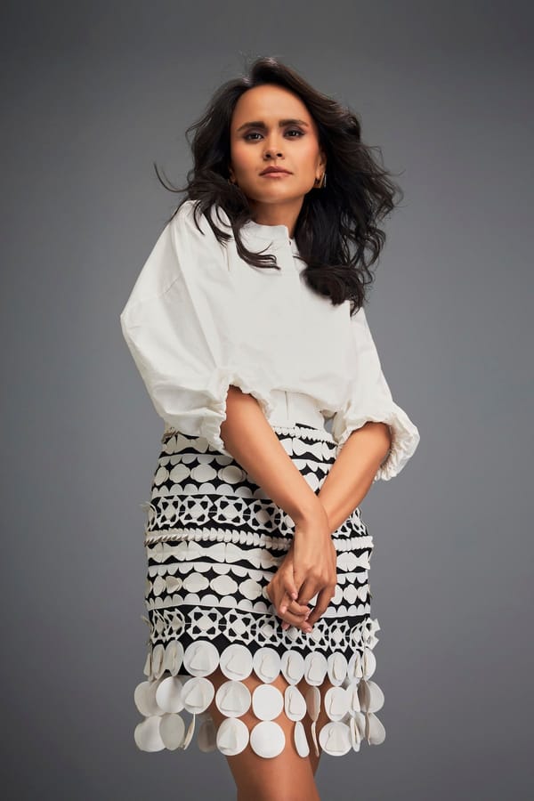 Embellished Skirt Comes With Belt — Deepika Arora