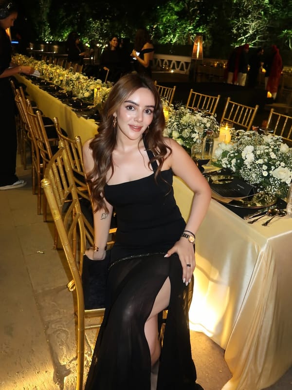 Black Halter Maxi Gown with Crystal Piping and Front Slit — Torqadorn