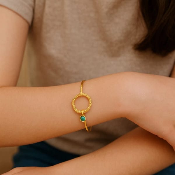Braided rope bangle bracelet — Aura Fine Jewellery