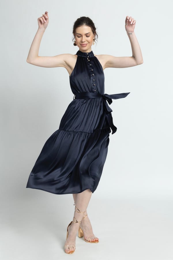 Halterneck Midi Dress — Julo