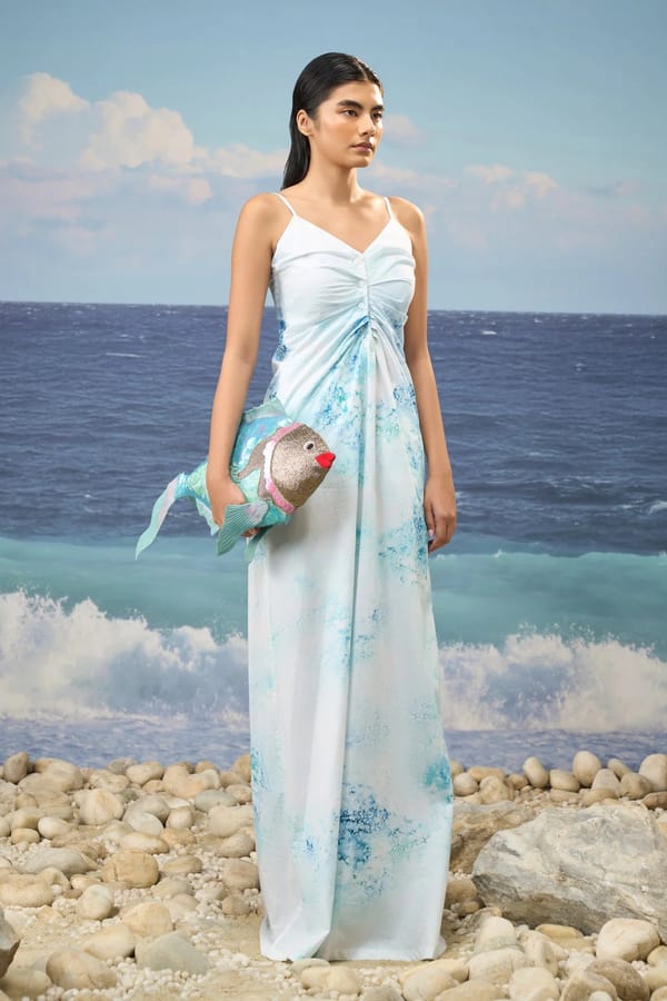 Sleeveless Dress Cotton Poplin — Genes Lecoanet Hemant