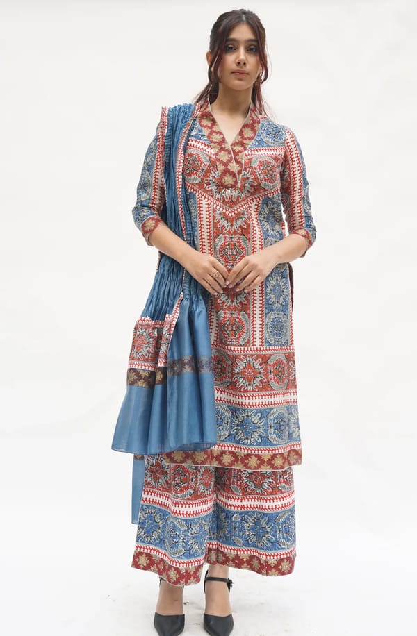 1680-54-Weavique-Three Pc Culotte set — NAVYA CUSTOM