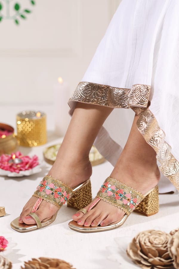 Rangmahal Block Heels — 5 Elements