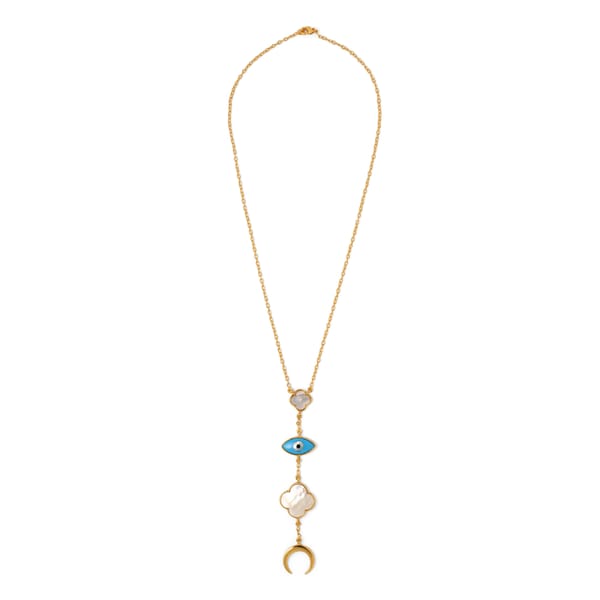 Over The Moon Neck Chain — Azga