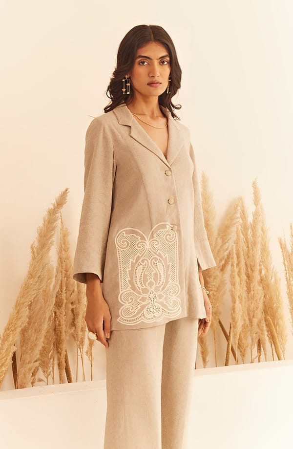 Linen Coat — INCHING INDIA