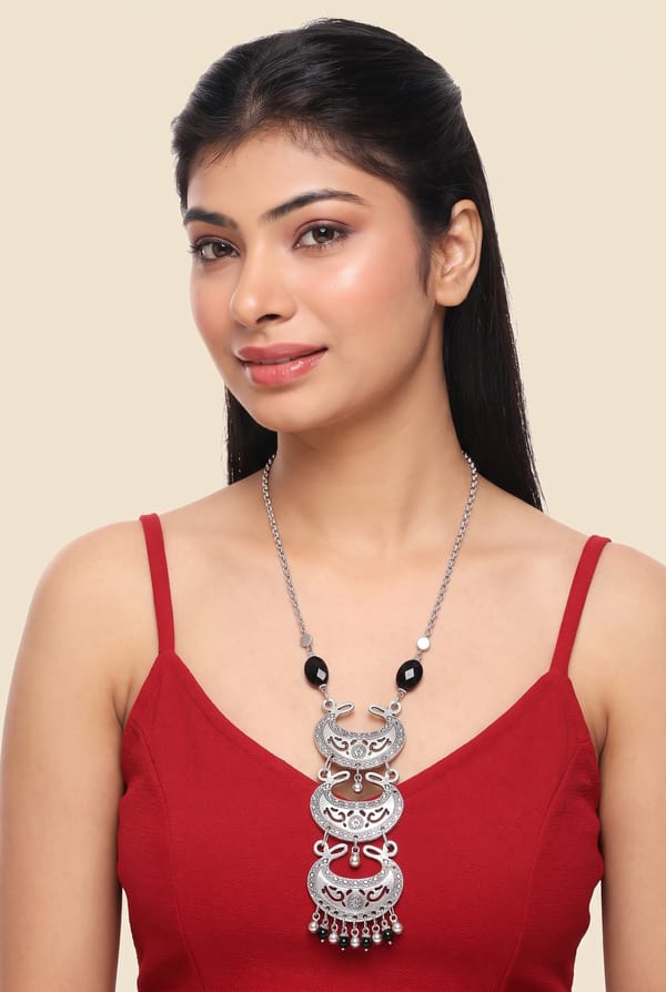 Maqaam Crescent Long Necklace — Thingalicious