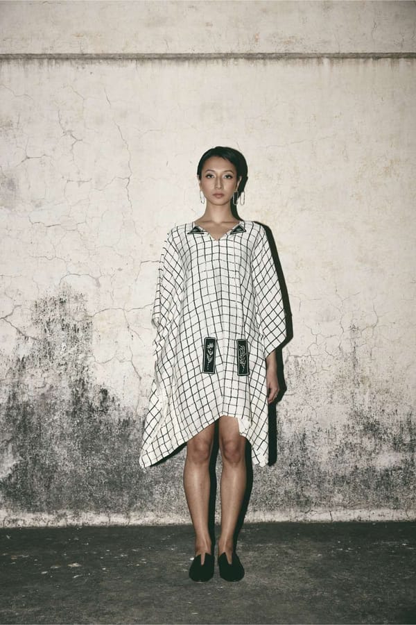 ATBW - AN Grid Kaftan Dress — ATBW