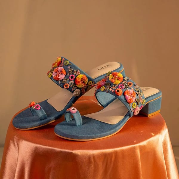 Denim Dreams Heels — House of Vitti India