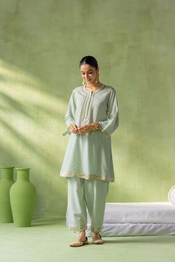 Reva Kurta Salwar Set Gota — Eko Clothing