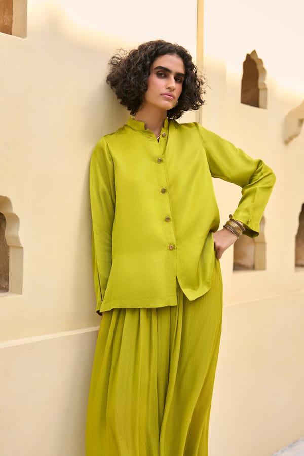 Satin Twill Shirt — Dash and Dot