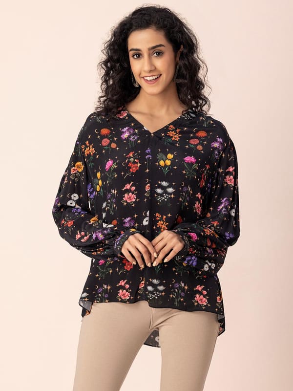 Floral Print Top — EWOKE STUDIO