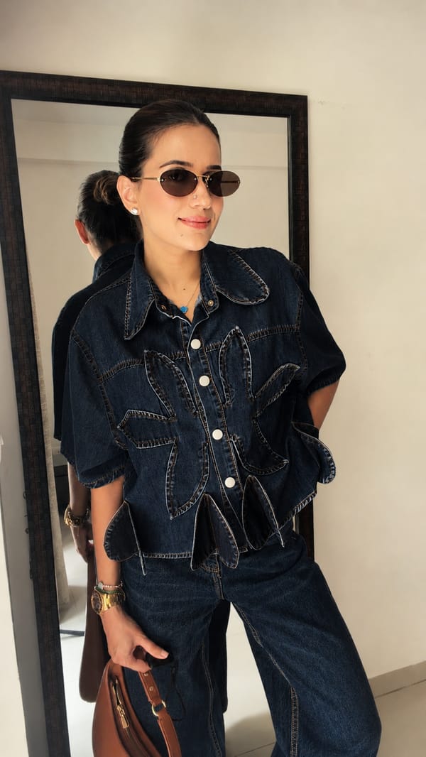 Heart Edge Denim Shirt — CLOSET AFFAIR