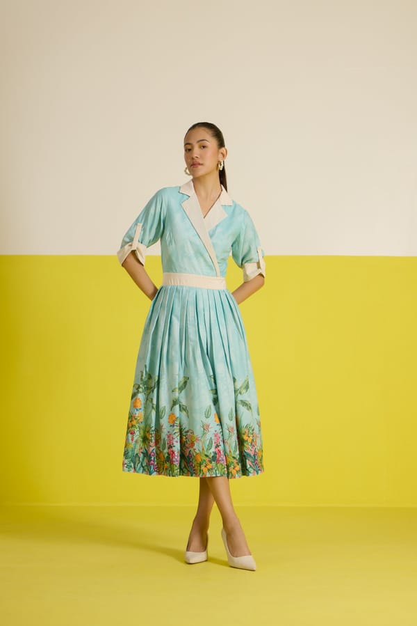 Costabella Half Sleeve Midi Dress — HOUSE OF HEATHER