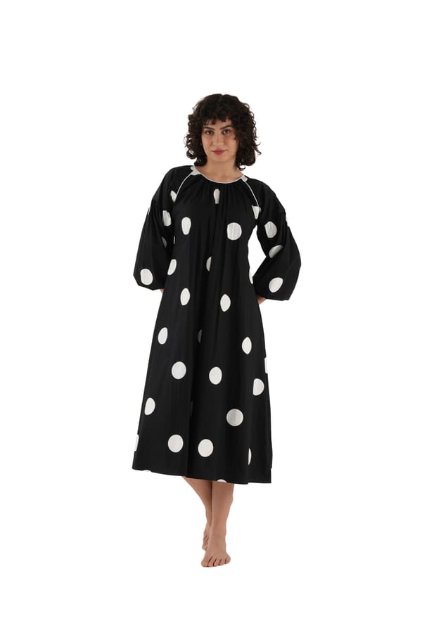 Black Biscoop Sleeve Dress — Khat