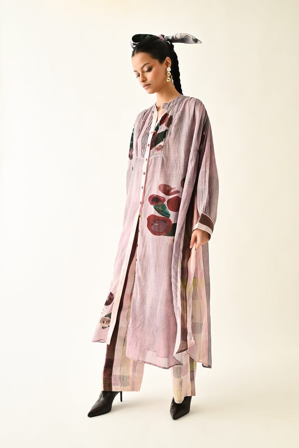 Dusk Pink Thistle Dress — Ofrida