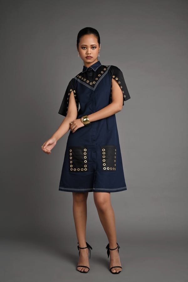 Indigo Vault Dress — Veera Wear