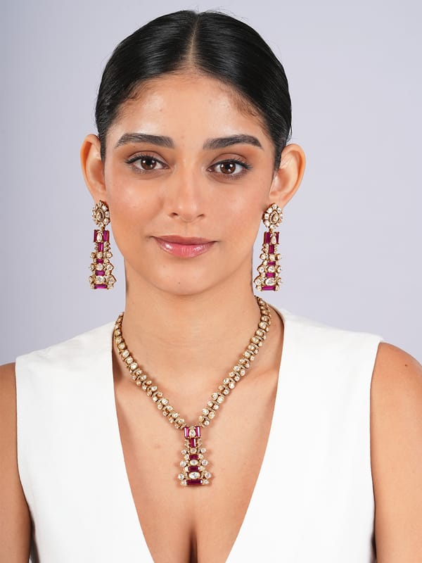 Ruby Statement Necklace — Cao Jewellery