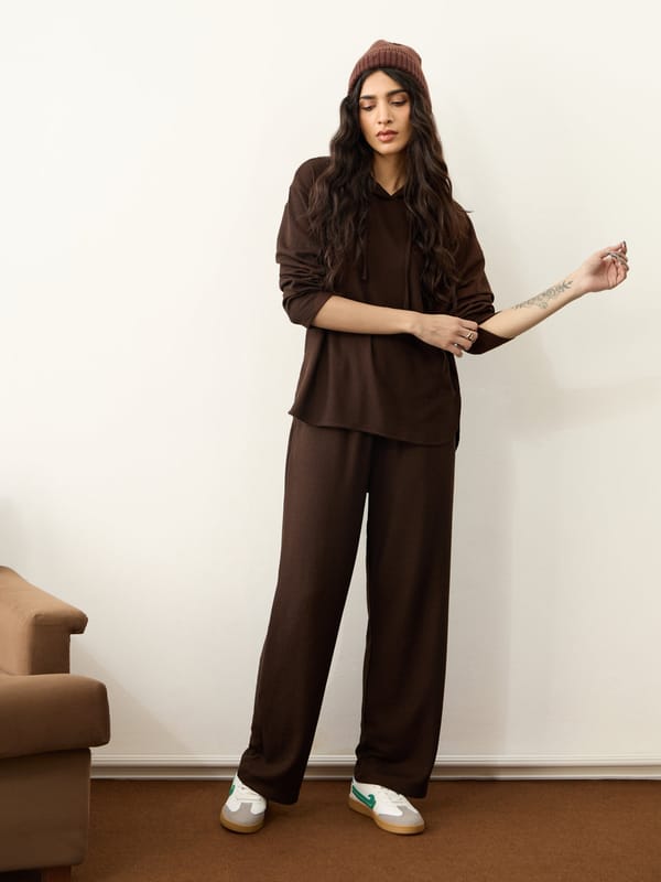 Waffle Hooded Co-Ord Set — Femmella
