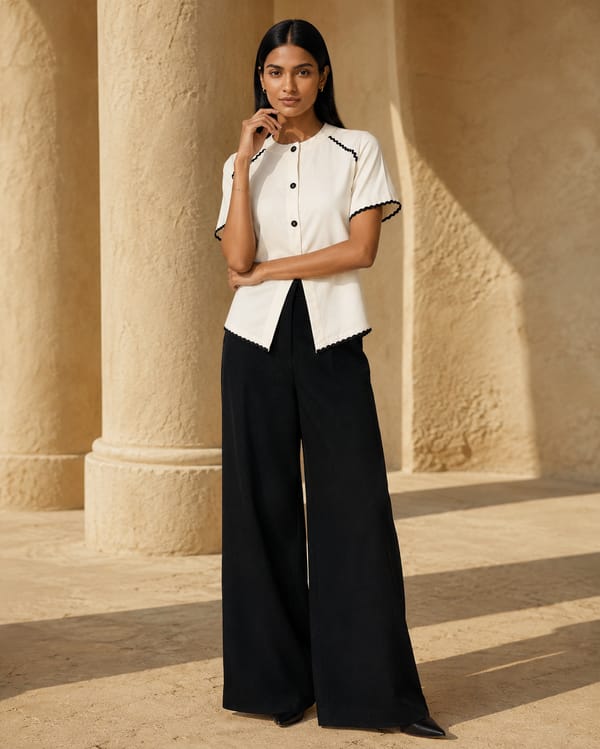 Ivory Edge Top — KAYSHO