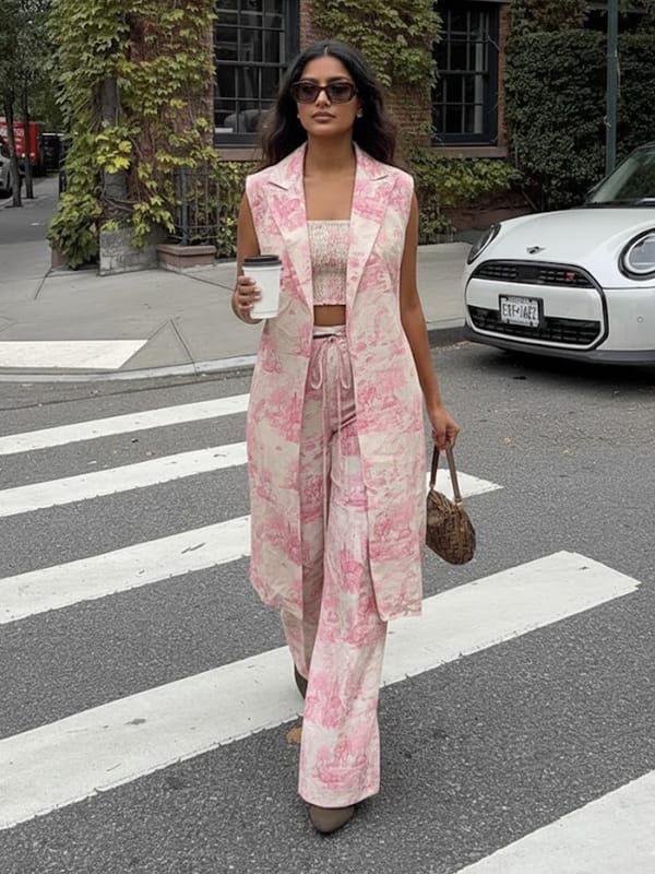 Adele Pink Three Piece Co-Ord Set — HOUSE OF FETT