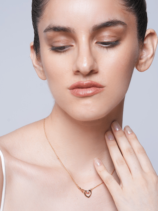 Zircon Heart Pendant Necklace — Cao Jewellery
