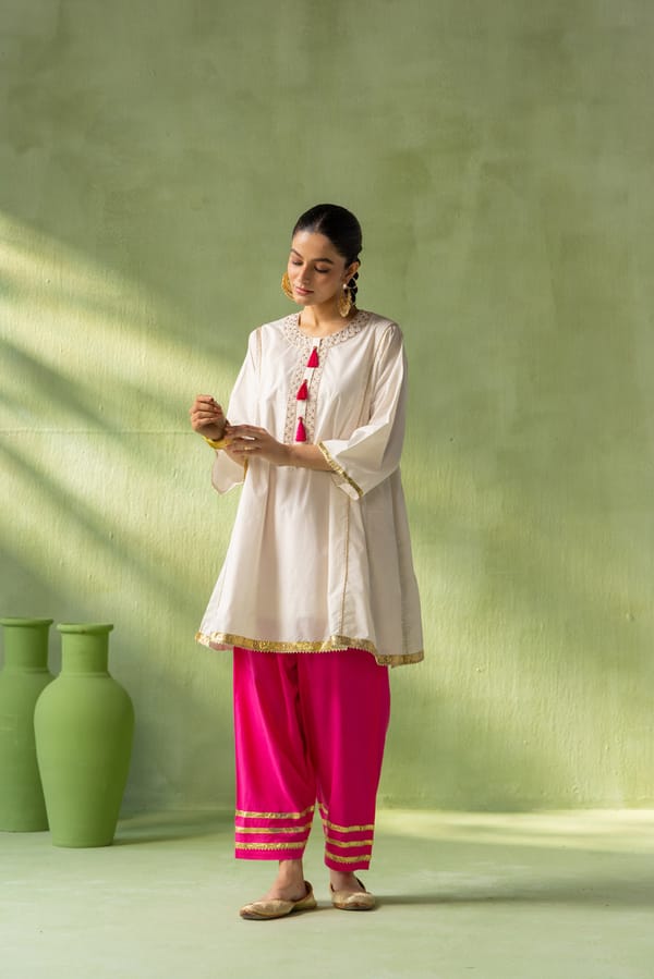Reva Kurta Salwar Set Tassel Bloom — Eko Clothing