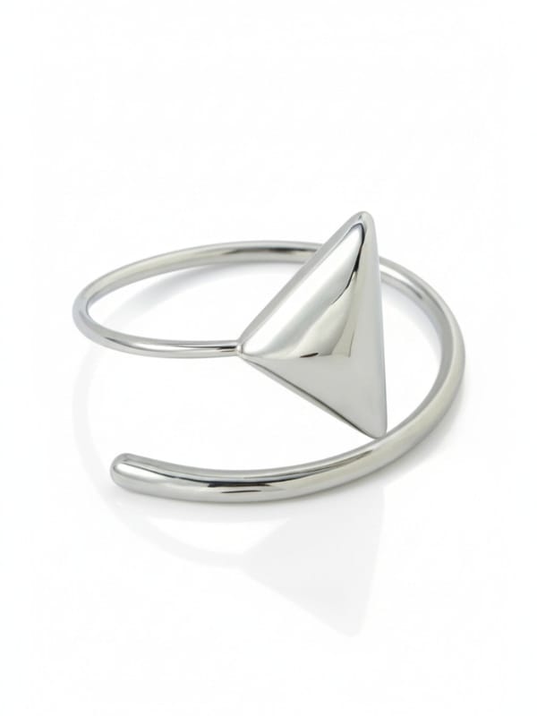 Stainless Steel Open Triangle Bracelet — Cao Jewellery