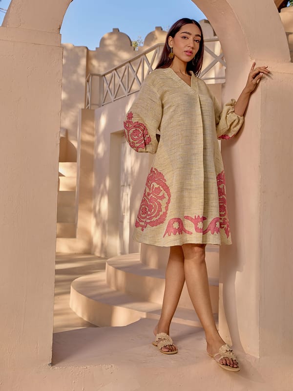Bengal Patchwork Dress — HOUSE OF FETT