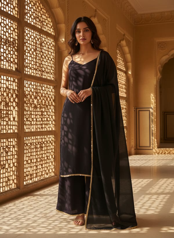 Shama Italian Crepe Suit Set — SAJKE