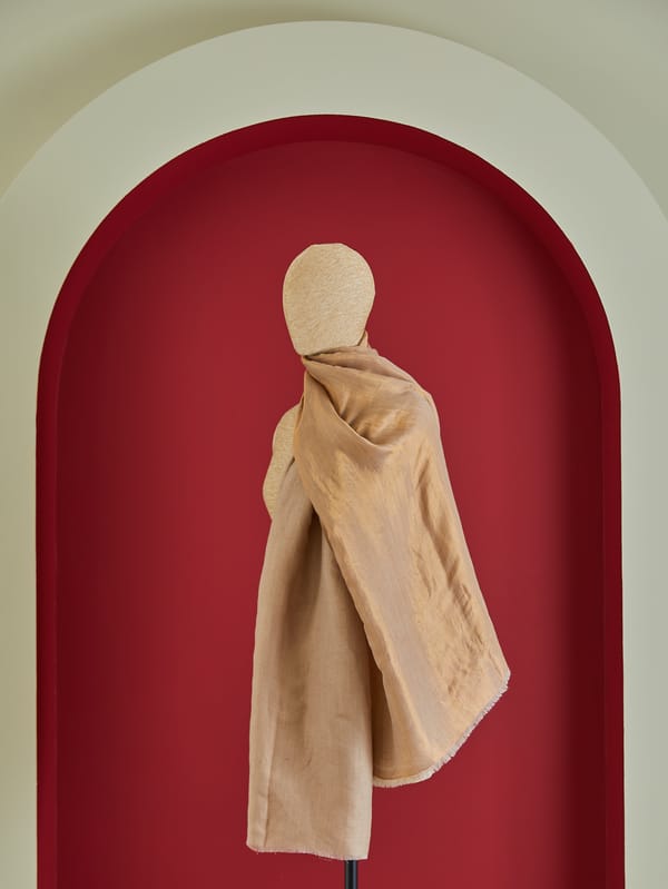Wool Reversible Zari Stole — Shaza