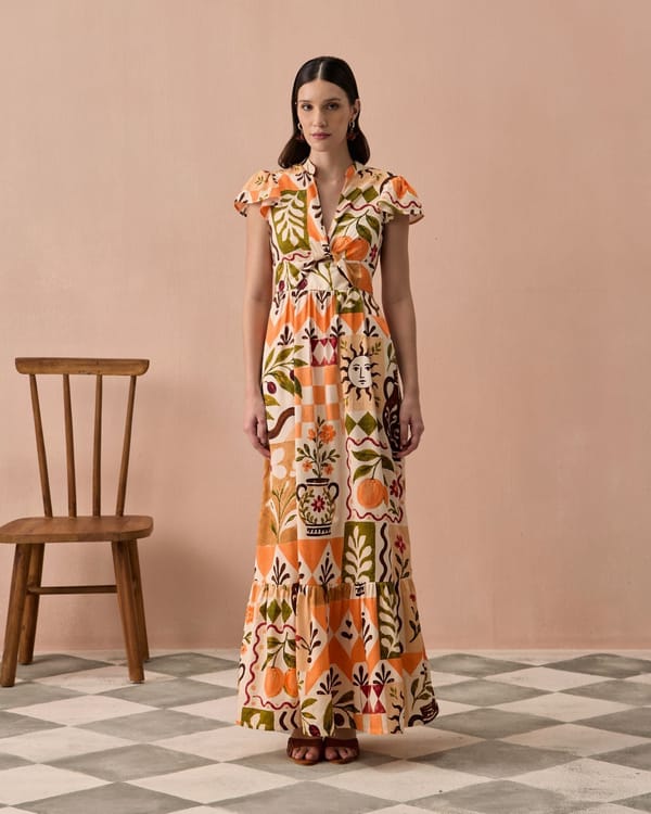 Terracotta Frida Maxi Dress — ZAZU