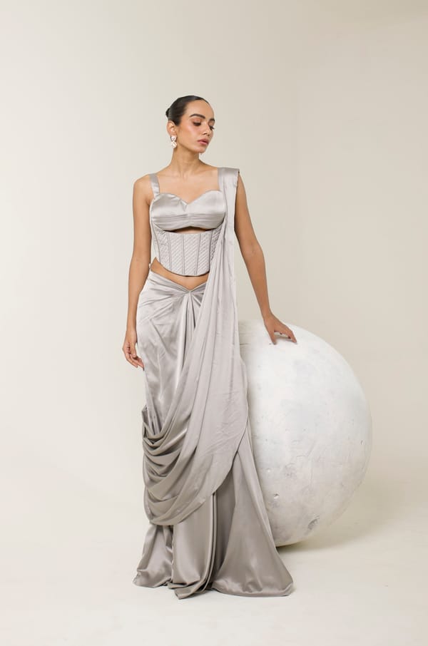 Sitara Corset Saree — LIBAS CAFE