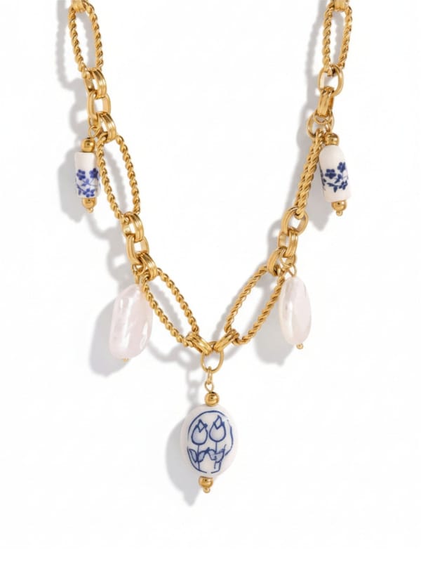 Ceramic Charms Ocean Necklace — Cao Jewellery