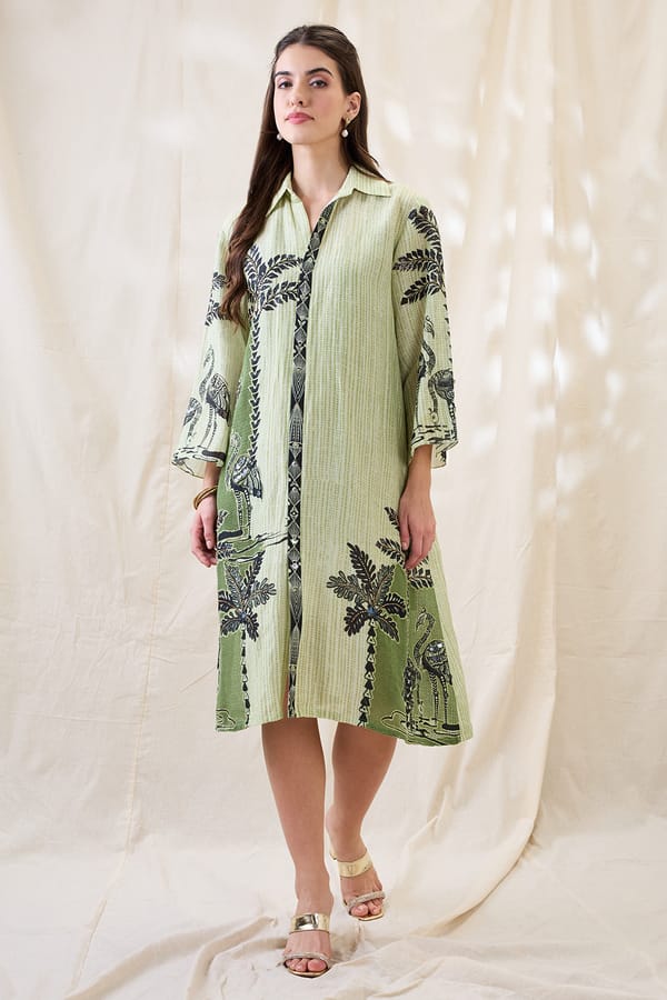 Noorani Embellished Boxy Dress — SOUP by Sougat Paul