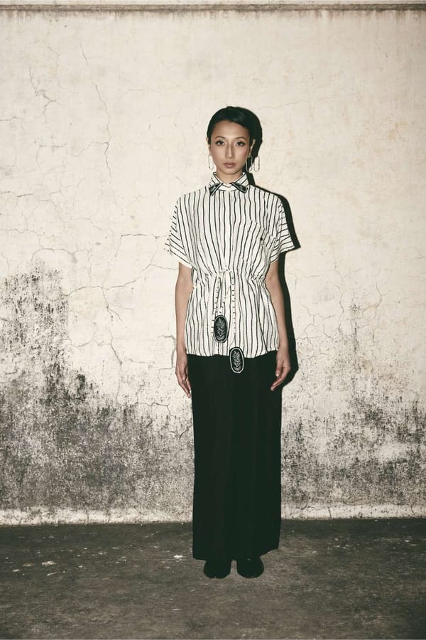 ATBW - AN Stripe Tie Up Shirt — ATBW