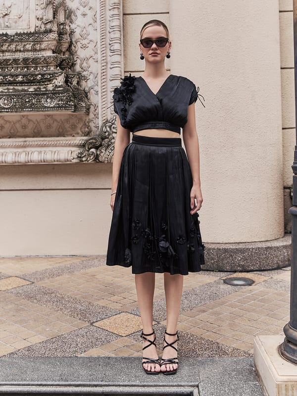 Blake Organza Applique Floral Co-Ord Set — HOUSE OF FETT