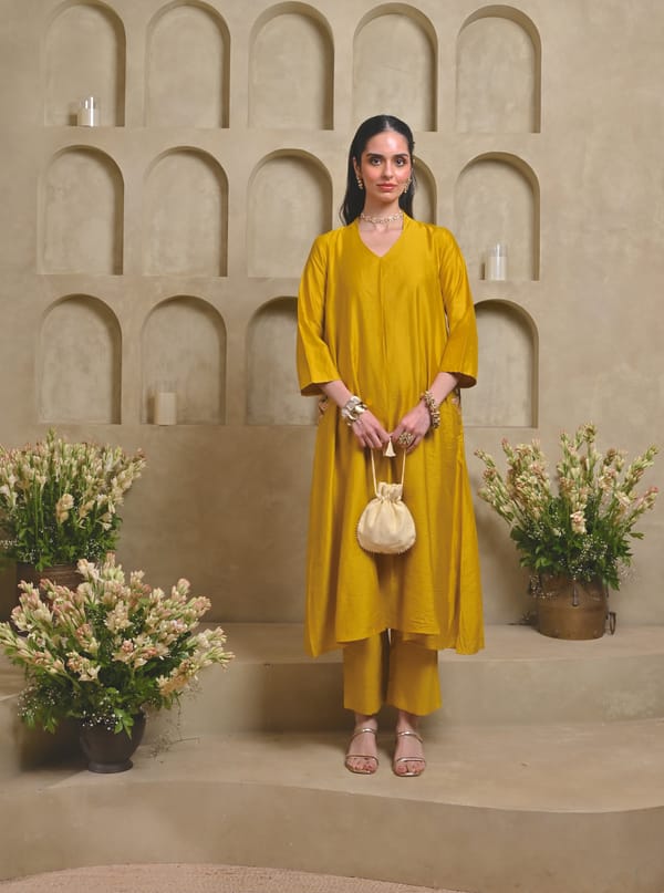 Lotus Pocket Kurta, Pant — KOMAL SHAH
