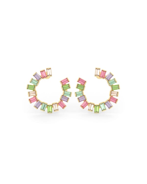 Alba Glow Hoop Earrings — Miss Jo
