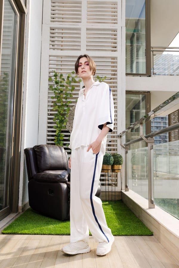 Nichole Loungewear Set (White) — Armoire
