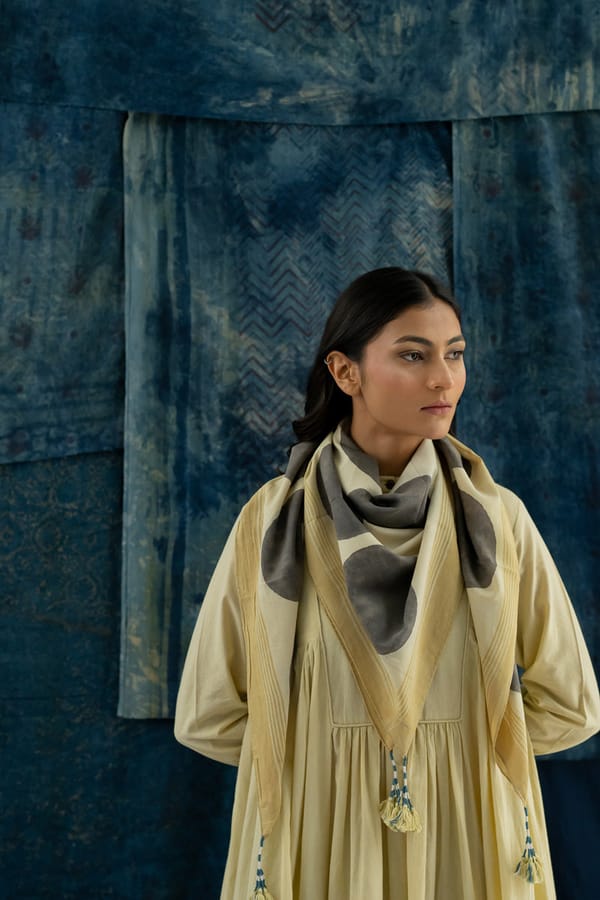 Cotton Scarf - Polka — Vraj Bhoomi