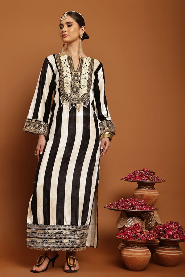 Striped Velvet Kaftan — Sew and You