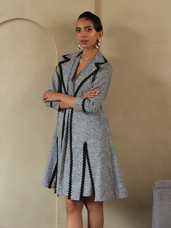 Slate Laced Jacket — HOUSE OF FETT