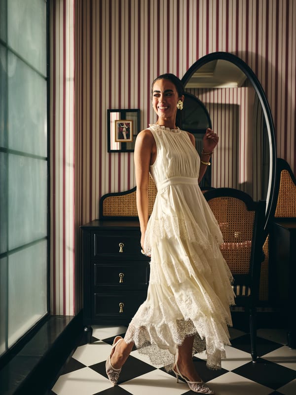 Anne Ruffle Lace Dress — Style Island