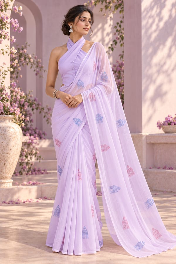 Chikankari Saree � Lucknow — Orthodox