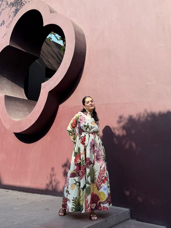 Petalia Dress In Sol Garden Print — GAIMA LABEL