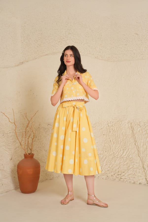 Marigold Skirt Set — Moh India